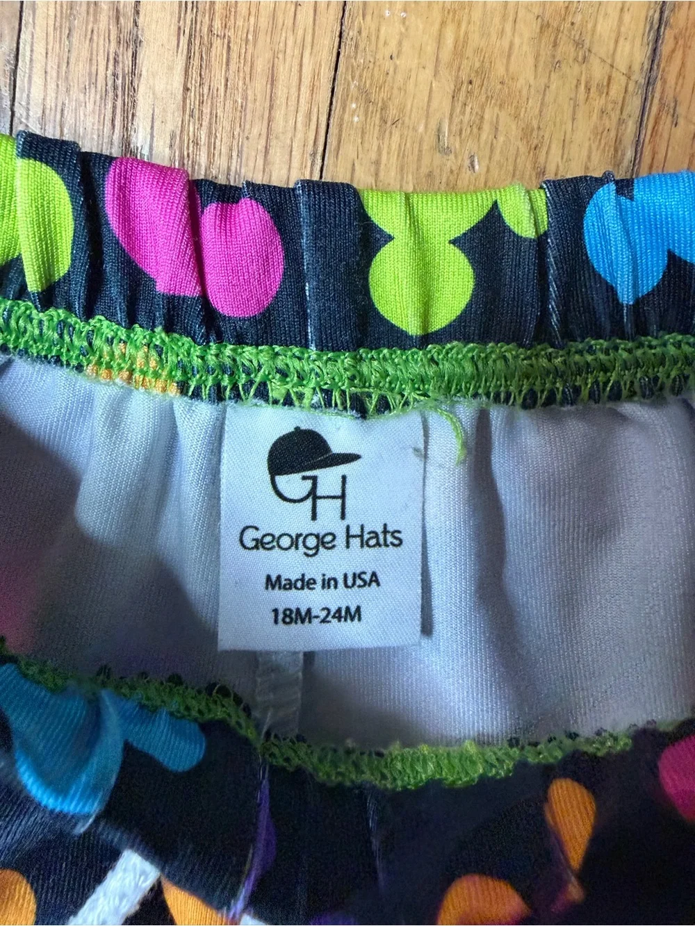 George Hats 18/24 Neon mickey mouse hybrid track swim shorts